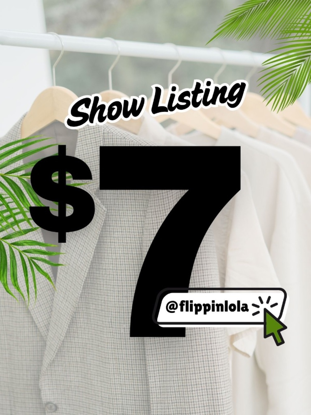 $7 SHOW LISTING / THANK YOU FOR YOUR PURCHASE